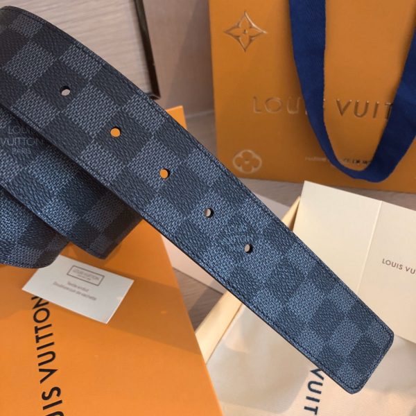 LOU INITIALS 40MM MATTE BLACK BELT - 图片 2