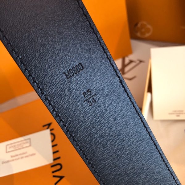 LOU INITIALS 40MM MATTE BLACK BELT - 图片 5