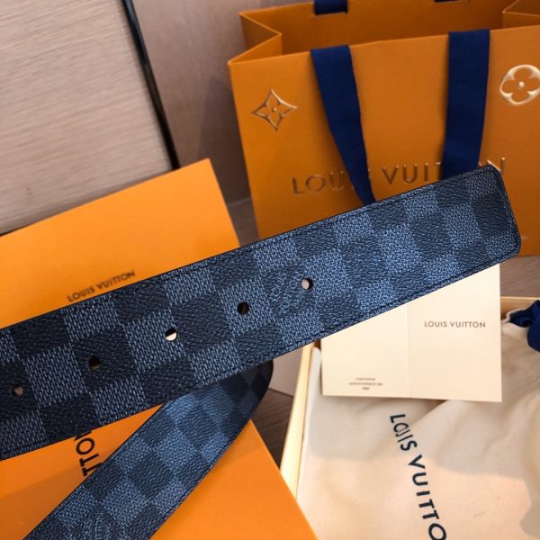 LOU INITIALS 40MM MATTE BLACK BELT - 图片 6