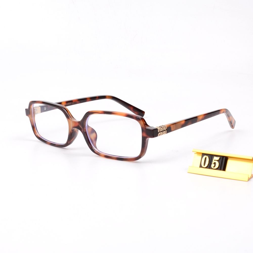 Leopard Print Square Frame Retro Glasses & Sunglasses - Image 14