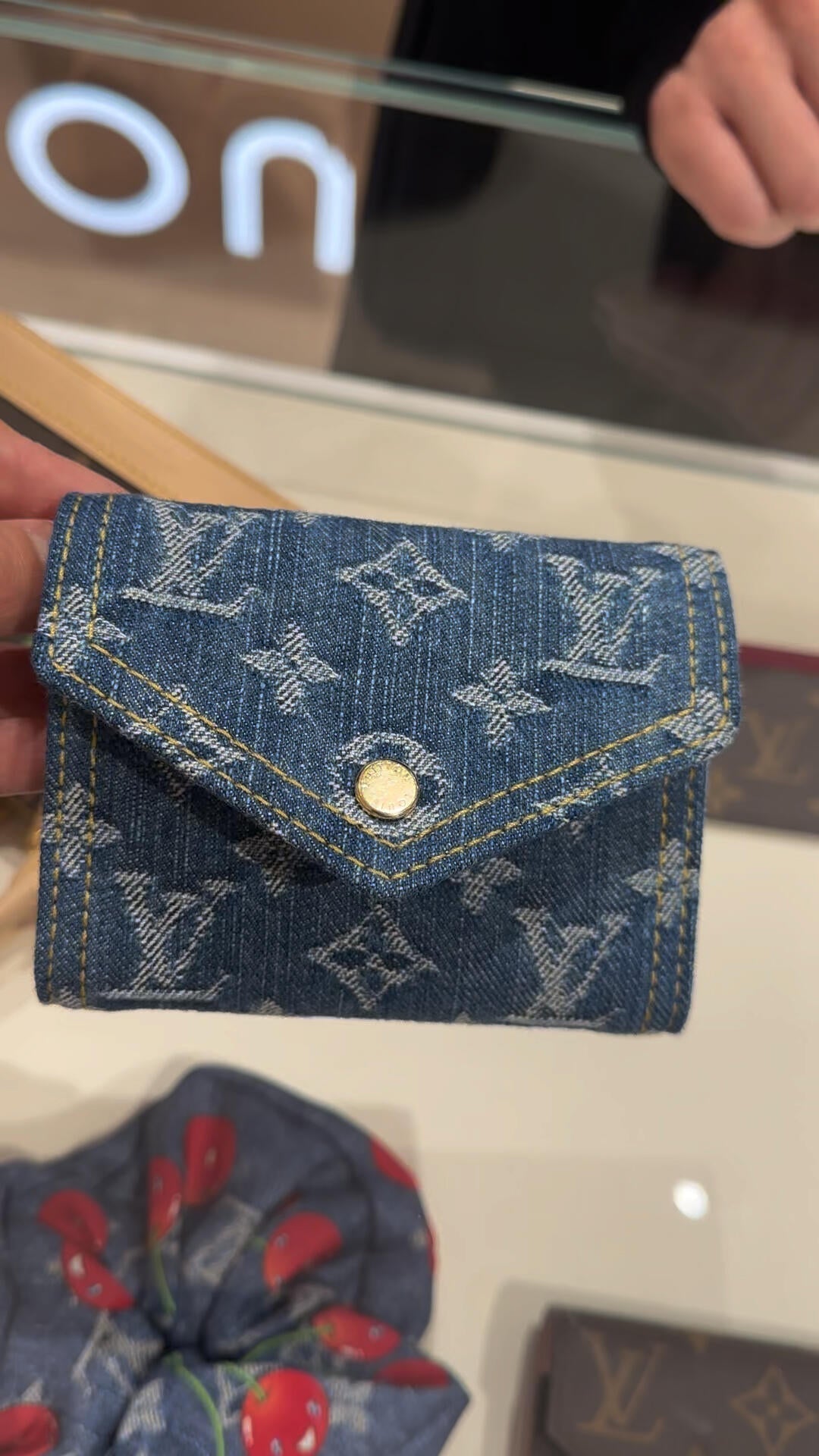 Luxury Denim Embellished Capucines Mini Bag - Image 20