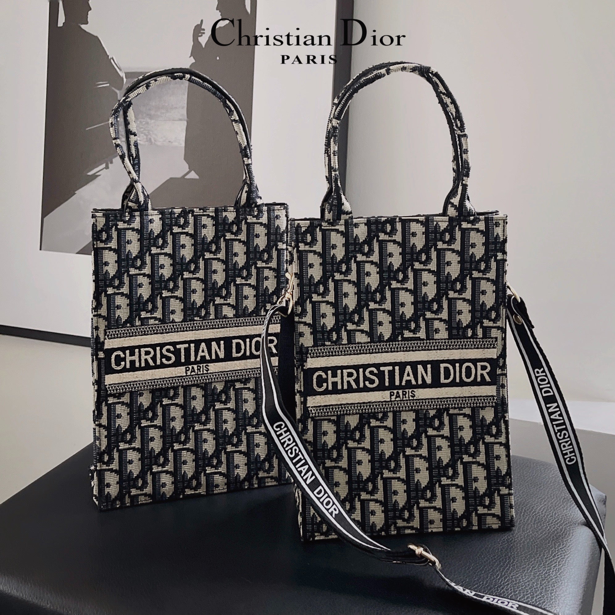 Classic Tote Bag With Crossbody Strap - Image 7