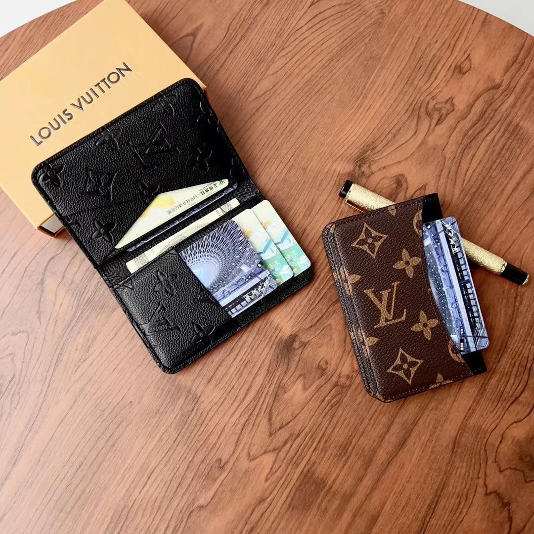Elegant Lou Checkered & Monogram Wallets - Image 3