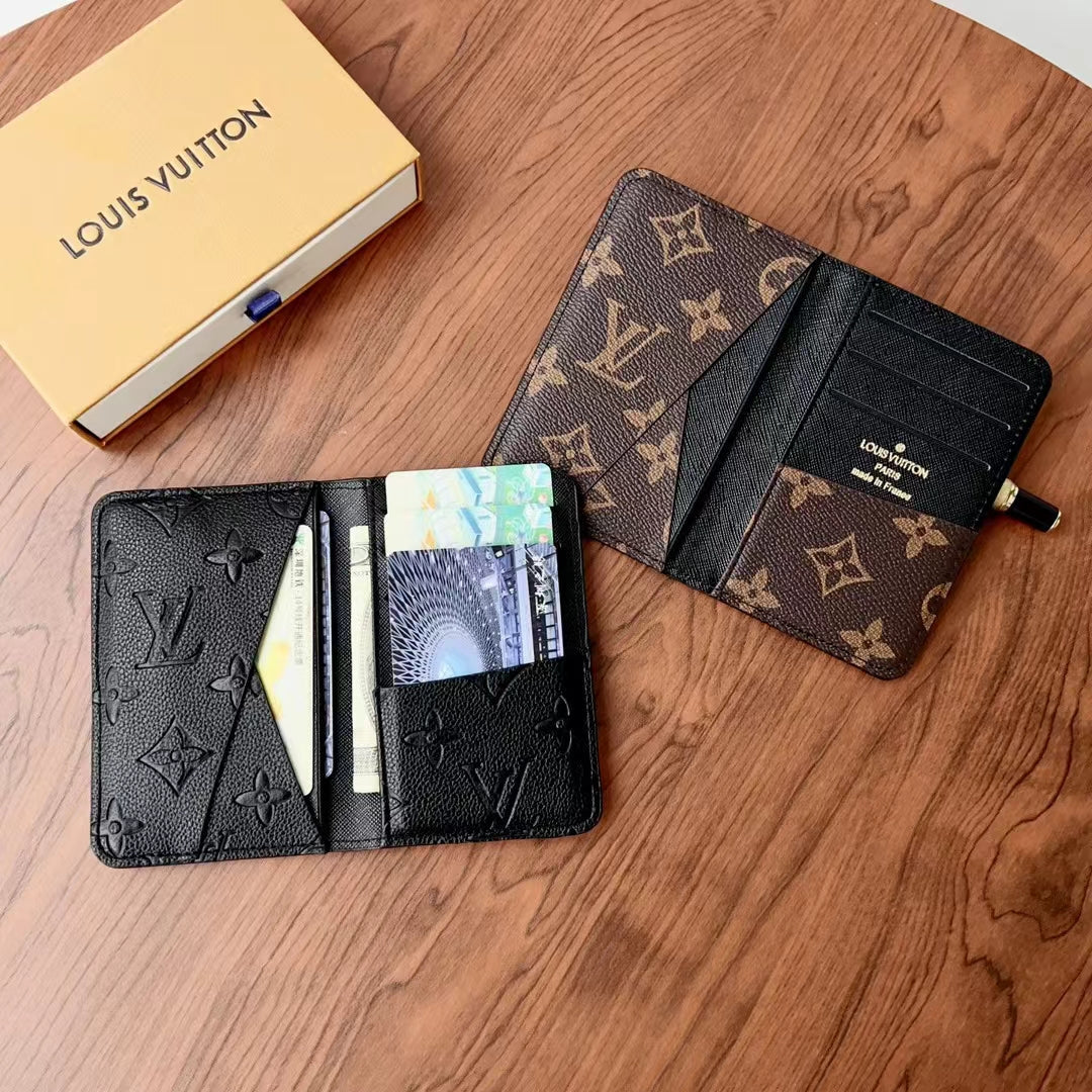 Elegant Lou Checkered & Monogram Wallets - Image 4