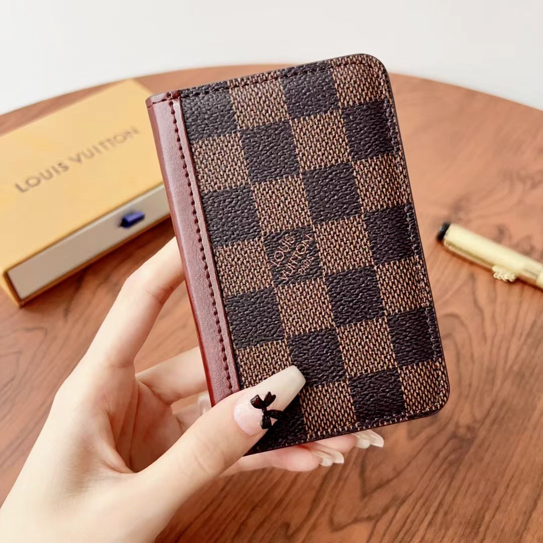 Elegant Lou Checkered & Monogram Wallets - Image 9
