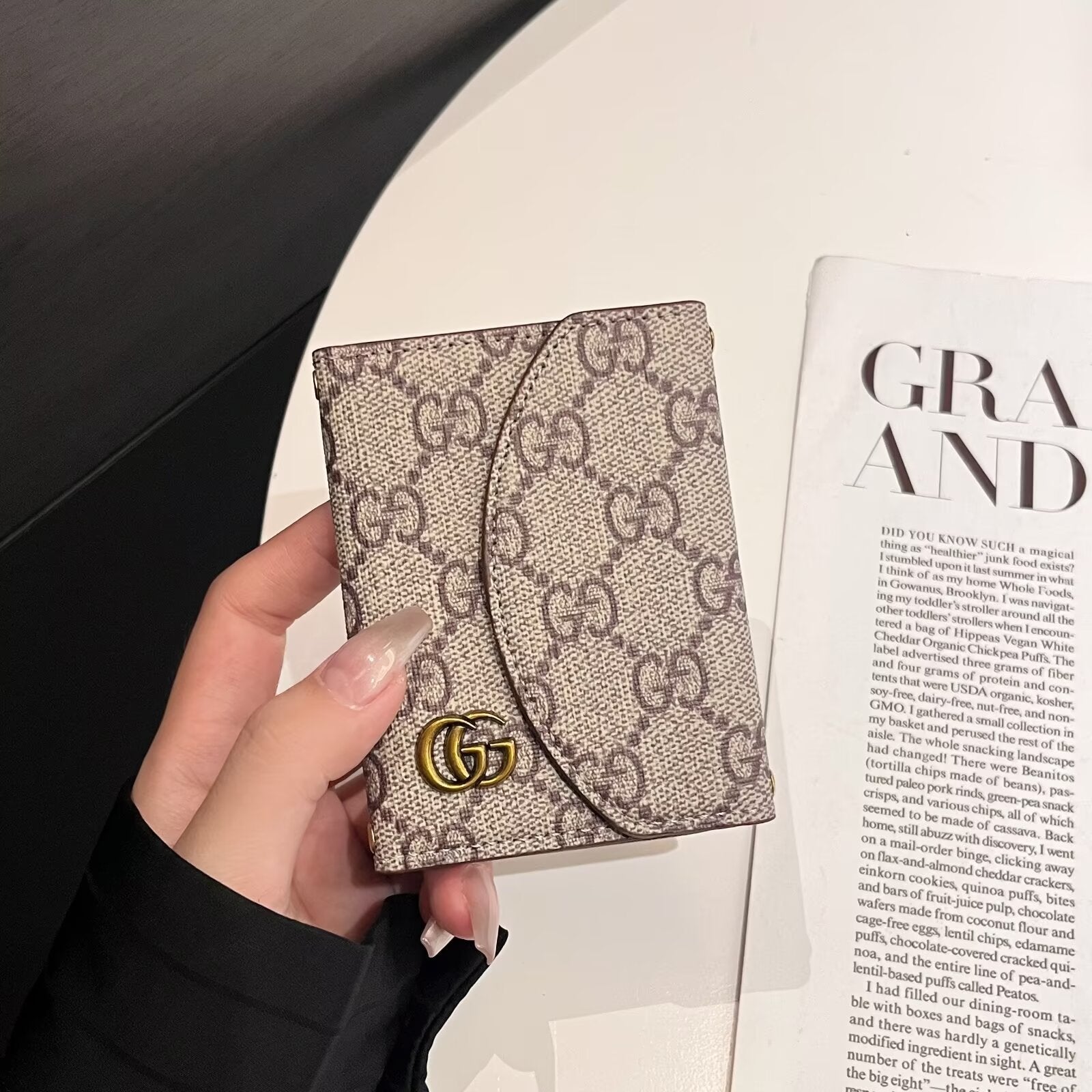 Luxury Lou & GG-Inspired Monogram Compact Wallet Collection - Image 2