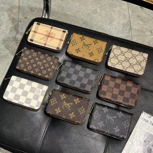 Luxury Monogram Zipper Wallet Collection – Lou, GG, and BBR