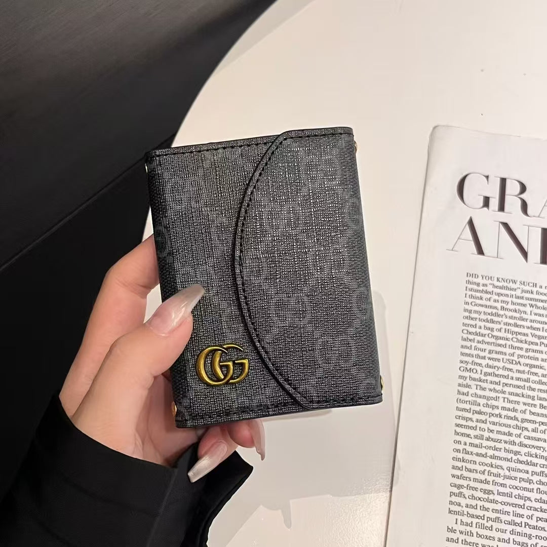 Luxury Lou & GG-Inspired Monogram Compact Wallet Collection - Image 5