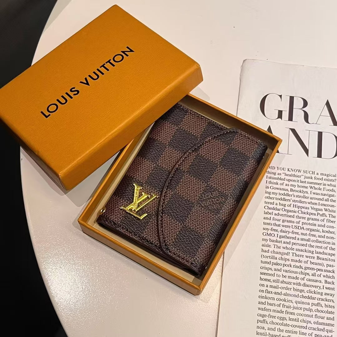 Luxury Lou & GG-Inspired Monogram Compact Wallet Collection - Image 9