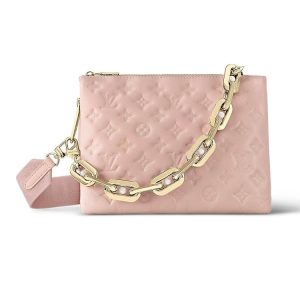 Light Pink Debossed Versatile Chain Bag 021
