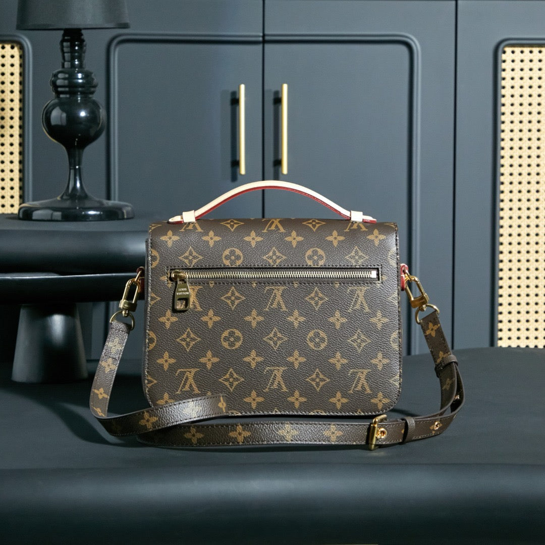 Dark Brown 2-in-1 Top-Handle & Crossbody Bag 010 - Image 4
