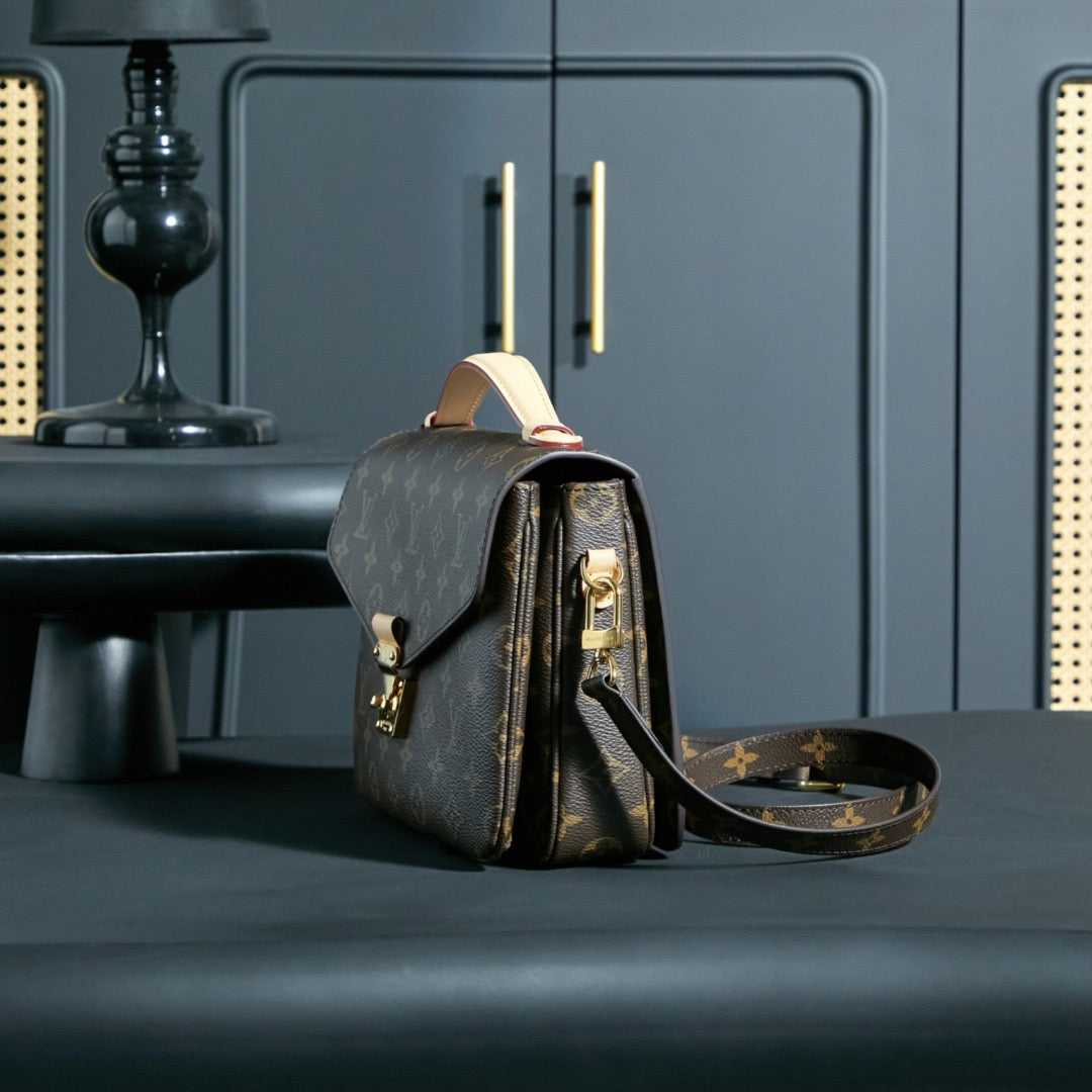 Dark Brown 2-in-1 Top-Handle & Crossbody Bag 010 - Image 5