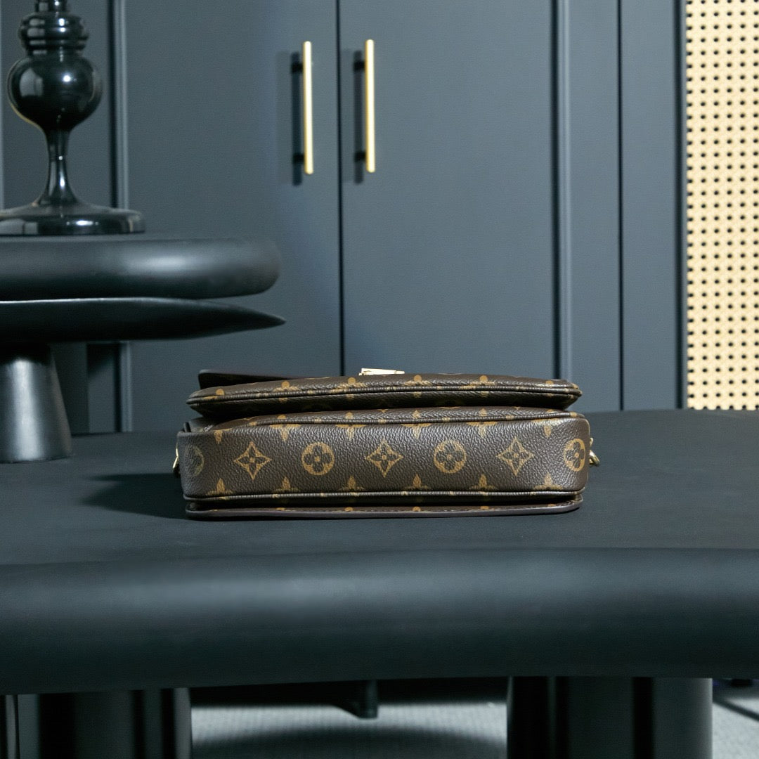 Dark Brown 2-in-1 Top-Handle & Crossbody Bag 010 - Image 6
