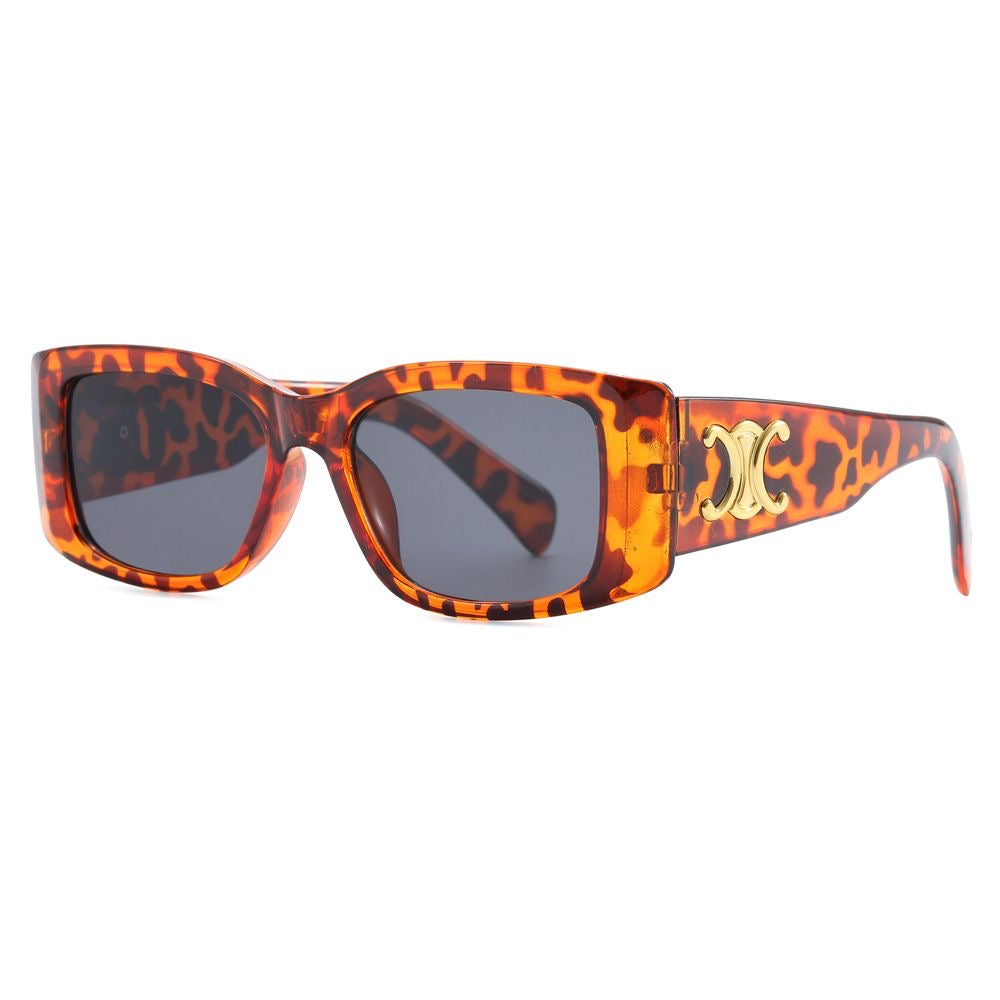 Luxury Retro Sunglasses with Gold Plaque - Image 10