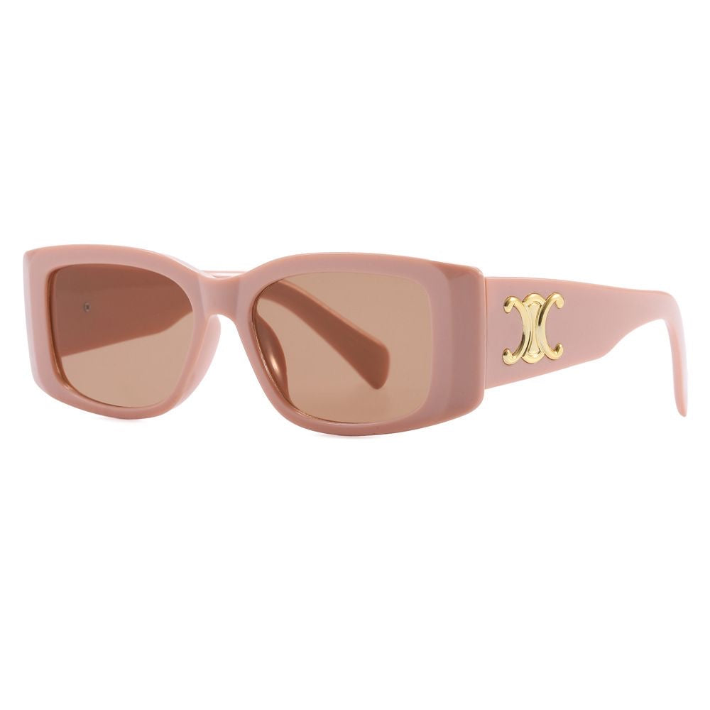 Luxury Retro Sunglasses with Gold Plaque - Image 11