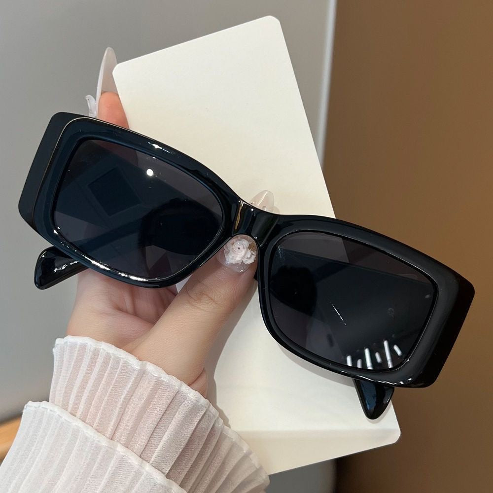 Luxury Retro Sunglasses with Gold Plaque - Image 4
