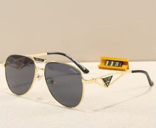 Luxury Metal Pilot Sunglasses 113 - Image 9