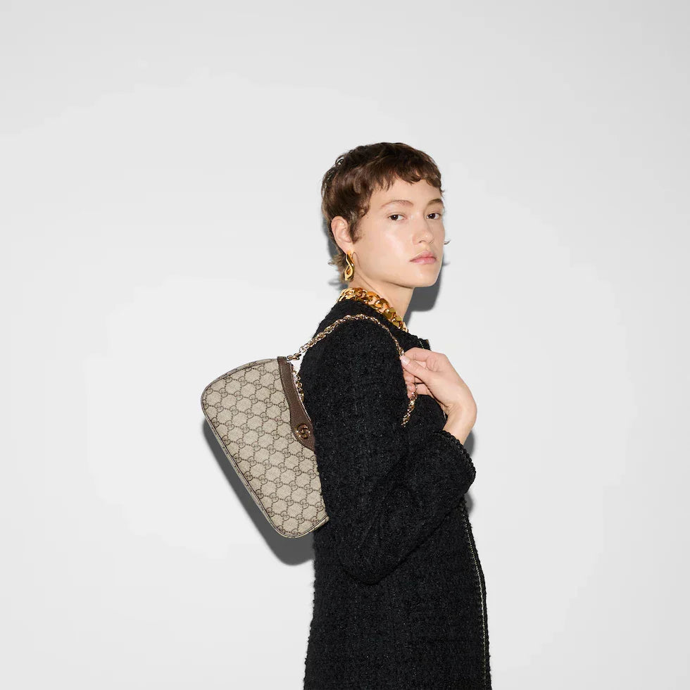 Canvas Patterned Shoulder Bag - Image 3