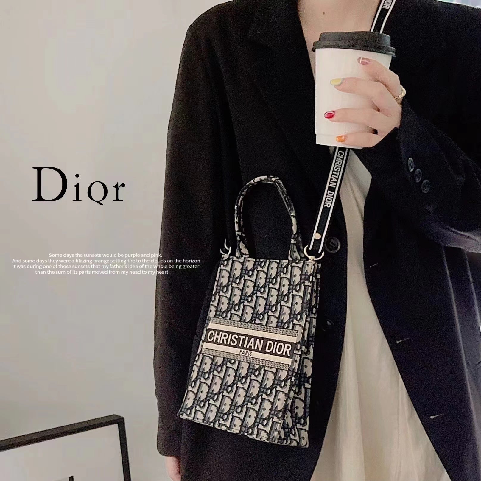 Classic Tote Bag With Crossbody Strap - Image 5