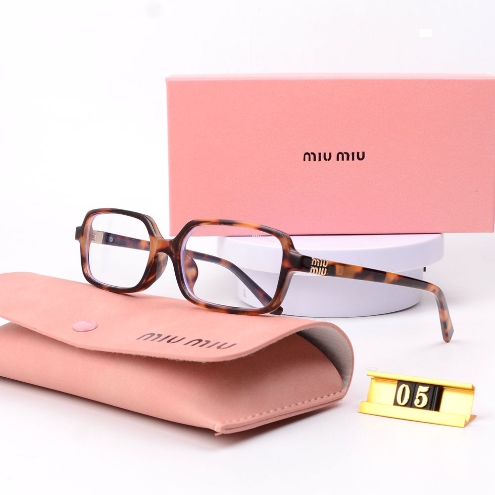 Leopard Print Square Frame Retro Glasses & Sunglasses - Image 2