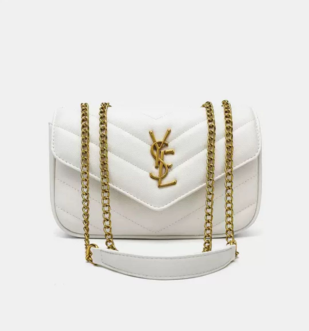 L-Y Leather Mini Chain Adjustable Handbag Wallet - Image 4